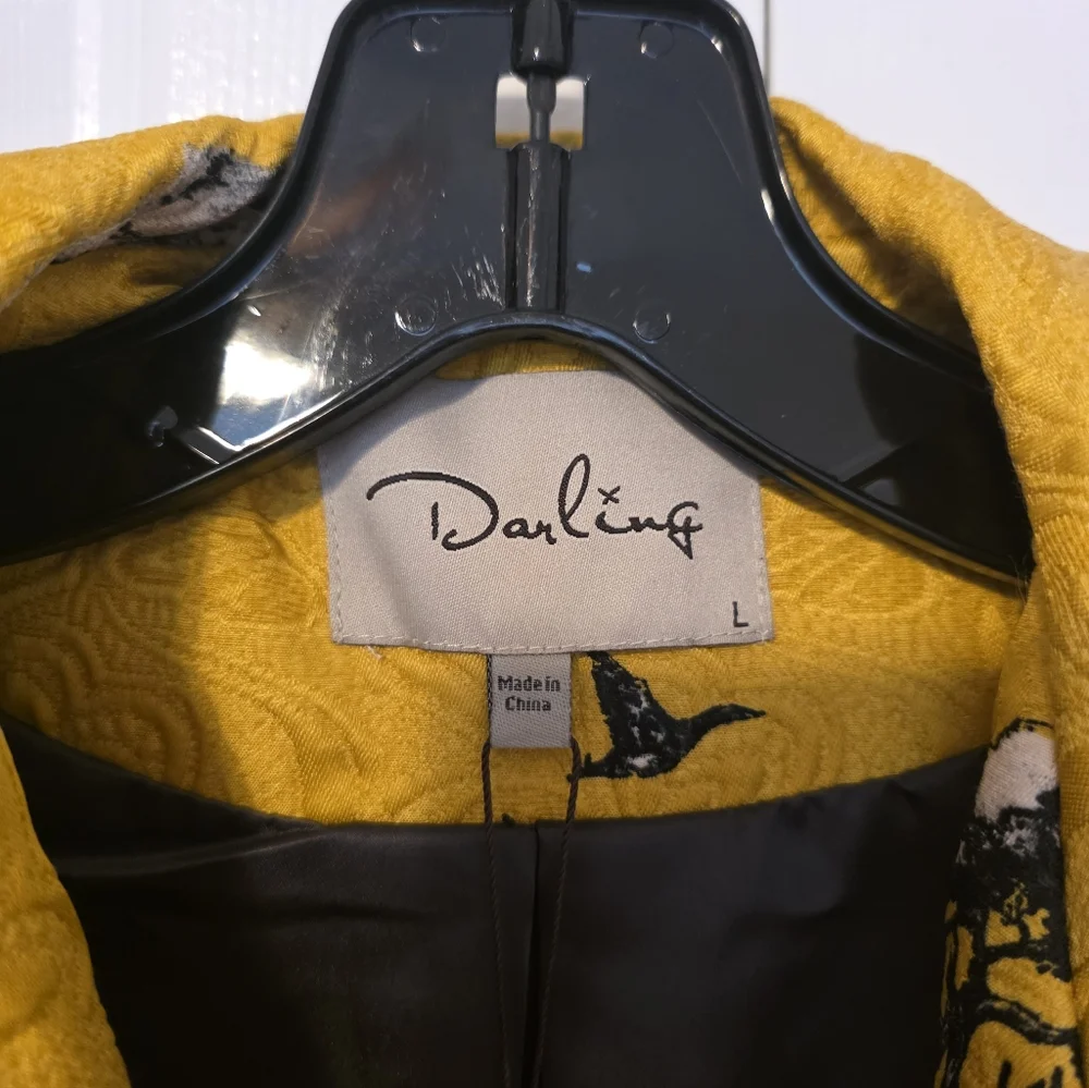 NWT Darling Yellow Motorcycle Jacket - Picture 5 of 6